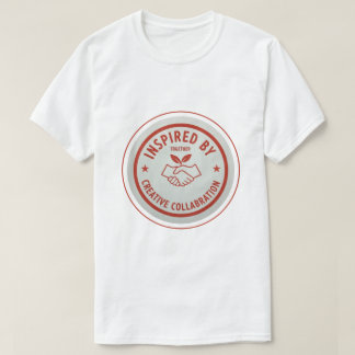 Inspirerad av kreativt samarbete t shirt