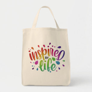 Inspirerad av Life - Livsmedel Tote Bag Tygkasse