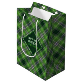 Inspirerad av naturen Grön och lila Tartan-rutig