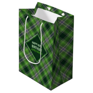 Inspirerad av naturen Grön och lila Tartan-rutig