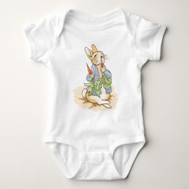 Inspirerad av P. Rabbit/Friends BABY JERSEY BODYSU Tee Shirt (Framsida)