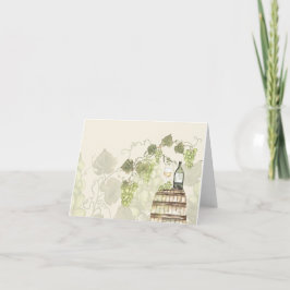 Inspirerad av vin och vingårdar tack kort