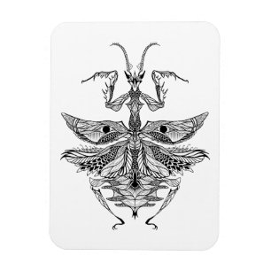 Inspirerad bönsyrsa magnet