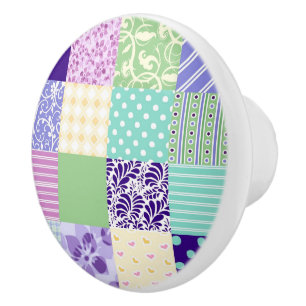 Inspirerad dörrhandtag för nätt Patchworktäcke Knopp