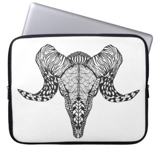 Inspirerad fårskalle laptop fodral