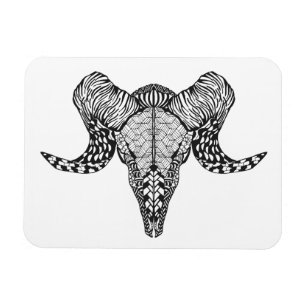 Inspirerad fårskalle magnet