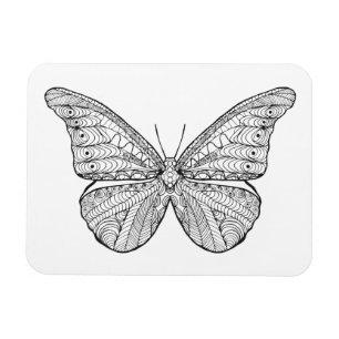 Inspirerad fjäril magnet