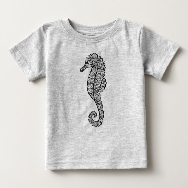 Inspirerad havshäst t-shirt (Framsida)