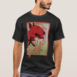Inspirerad illustration för engelsk t-shirt