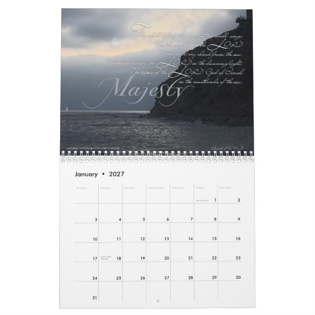INSPIRERAD kalender 2012 (Jan 2027)