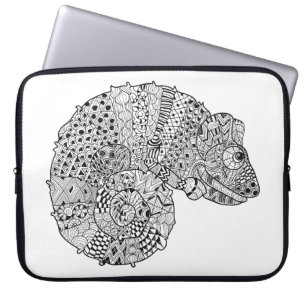 Inspirerad kameleont 2 laptop sleeve