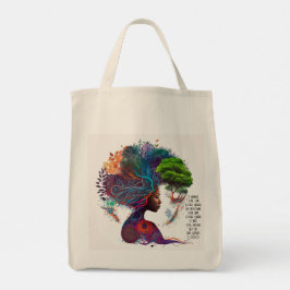 Inspirerad kvinna glittrar & guld-totebag tygkasse