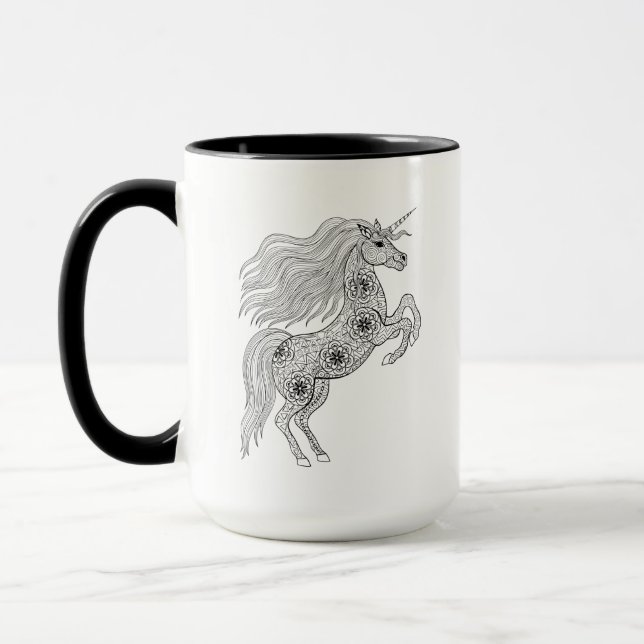 Inspirerad magisk Unicorn Mugg (Vänster)