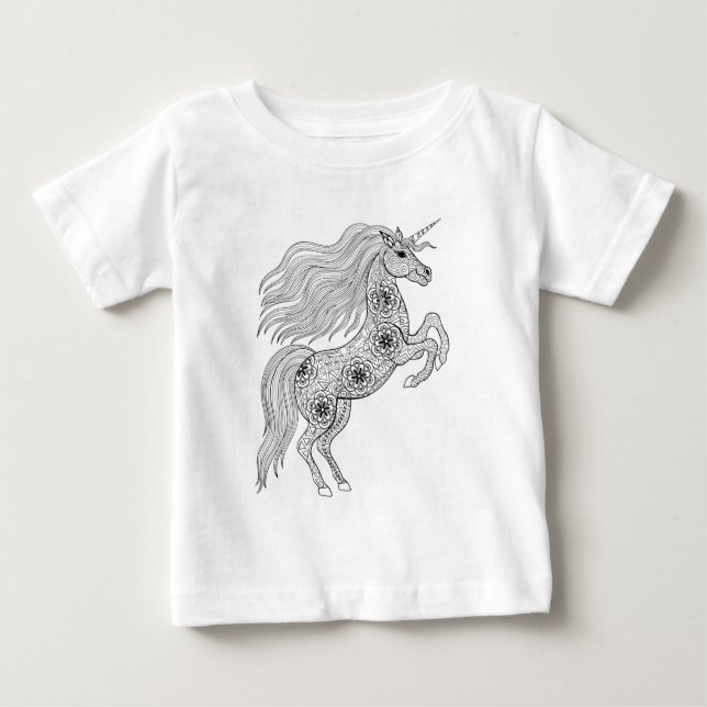 Inspirerad magisk Unicorn T Shirt (Framsida)