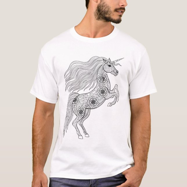 Inspirerad magisk Unicorn Tee (Framsida)