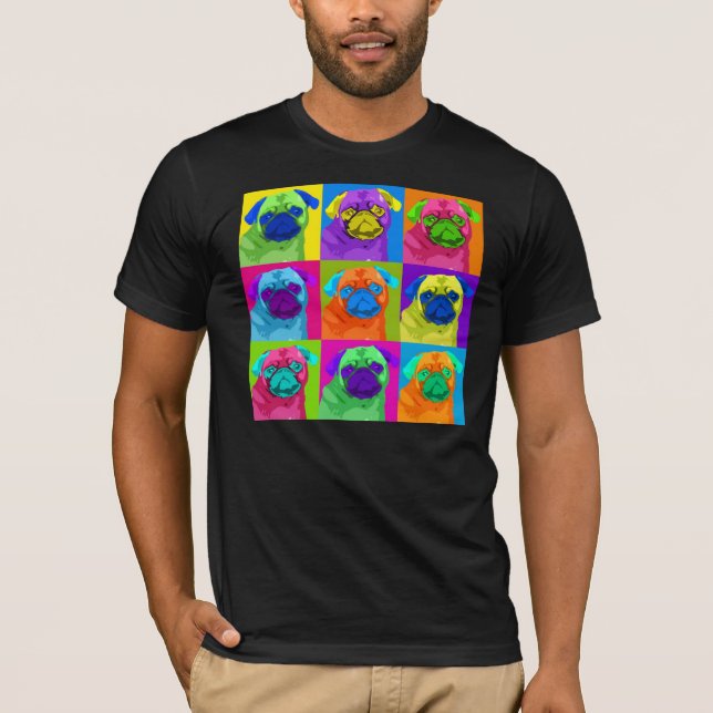 inspirerad mopsskjorta t shirt (Framsida)