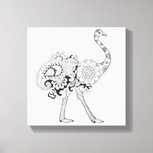 Inspirerad Ostrich 6 Canvastryck