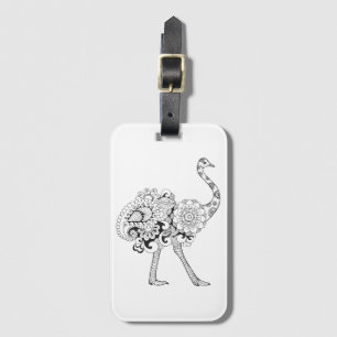 Inspirerad Ostrich Bagagebricka