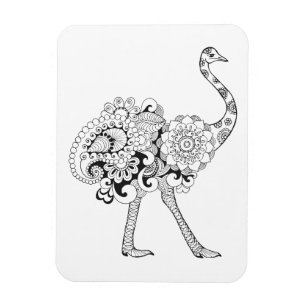 Inspirerad Ostrich Magnet