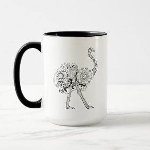 Inspirerad Ostrich Mugg