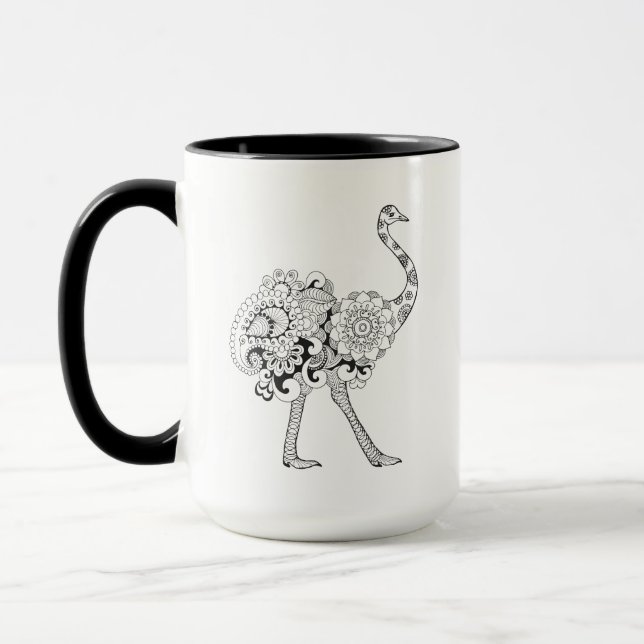 Inspirerad Ostrich Mugg (Vänster)