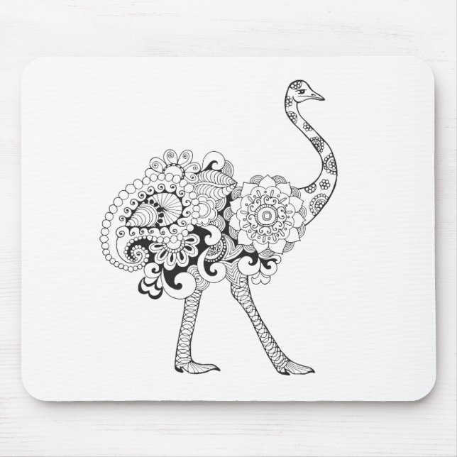 Inspirerad Ostrich Musmatta (Framsidan)