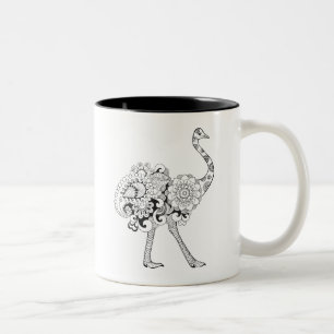 Inspirerad Ostrich Två-Tonad Mugg