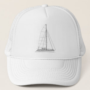 Inspirerad Outremer för nautisk segling Catamaran Truckerkeps