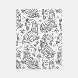 Inspirerad Paisley design Fleecefilt