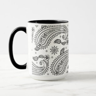 Inspirerad Paisley design Mugg