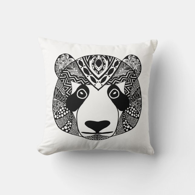 Inspirerad Panda Kudde (Framsida)