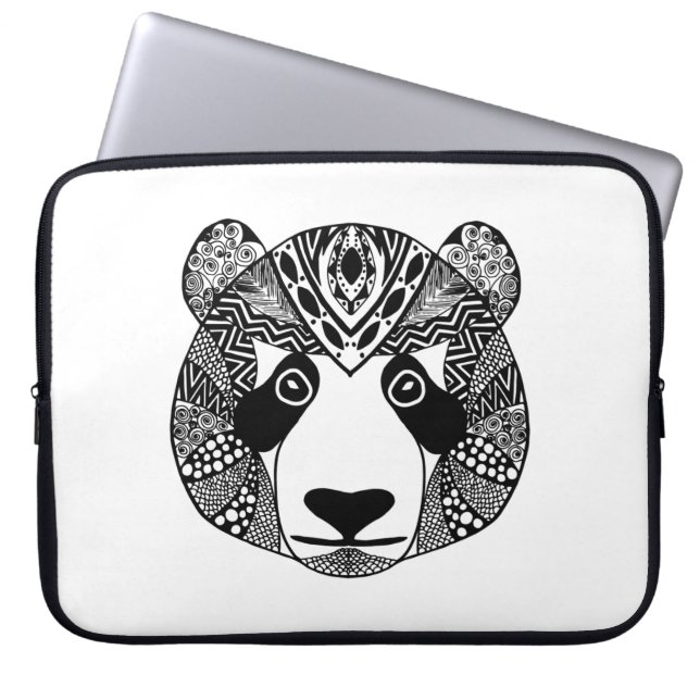 Inspirerad Panda Laptop Sleeve (Framsidan)