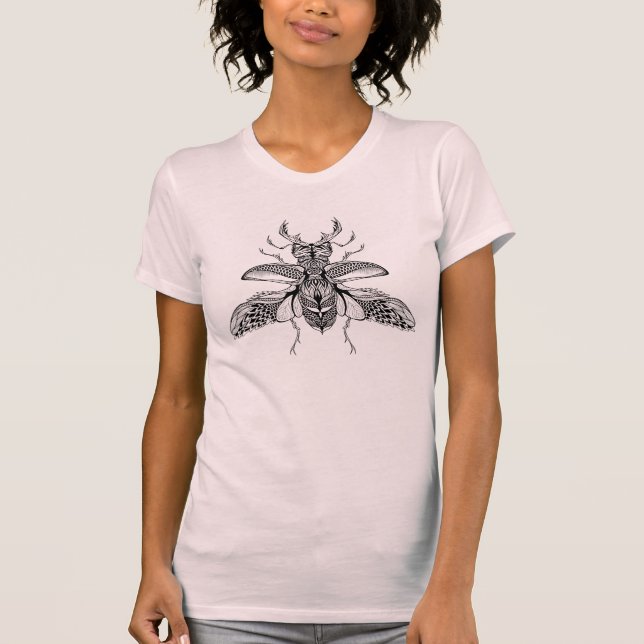 Inspirerad Psychedelic ekoxe Tee (Framsida)