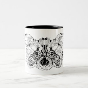 Inspirerad Raccoon Två-Tonad Mugg