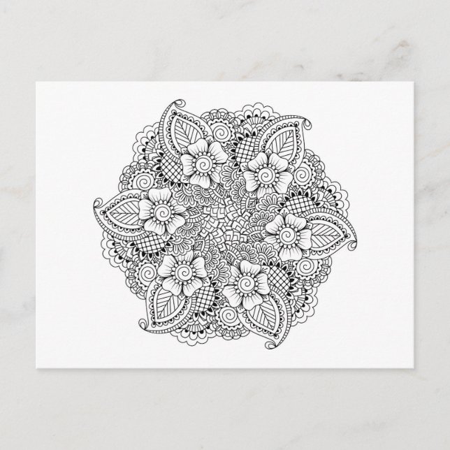 Inspirerad runda Inslag Vykort (Framsida)