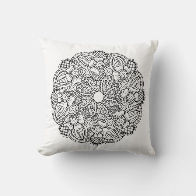 Inspirerad rundadesign kudde (Framsida)