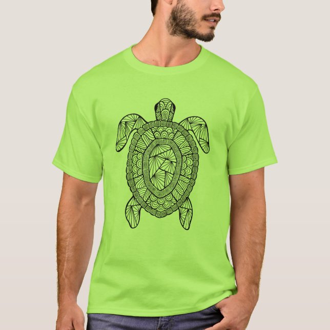 Inspirerad sköldpadda tee shirt (Framsida)