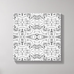 Inspirerad stam- design 6 canvastryck