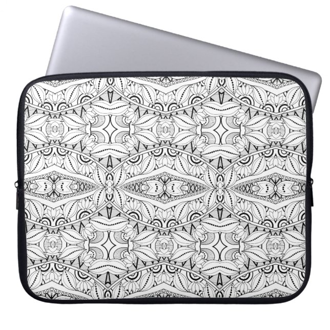 Inspirerad stam- design laptop sleeve (Framsidan)