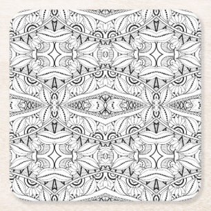 Inspirerad stam- design underlägg papper kvadrat