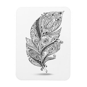 Inspirerad stam- fjäder magnet