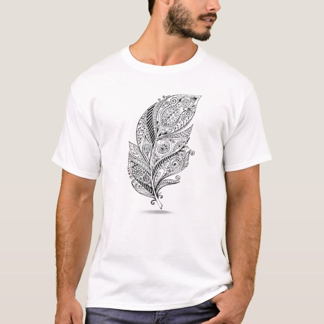 Inspirerad stam- fjäder tröja (Framsida)
