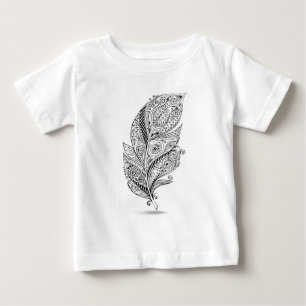 Inspirerad stam- fjäder tröja
