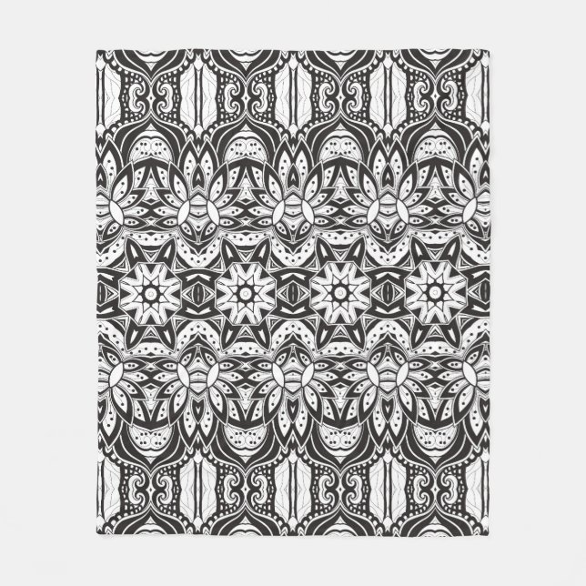Inspirerad stam- stilillustration fleecefilt (Framsidan)