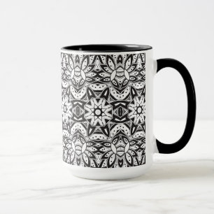 Inspirerad stam- stilillustration mugg