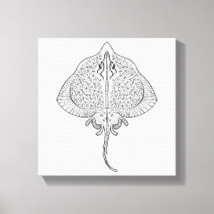 Inspirerad StingrayTotem 6 Canvastryck