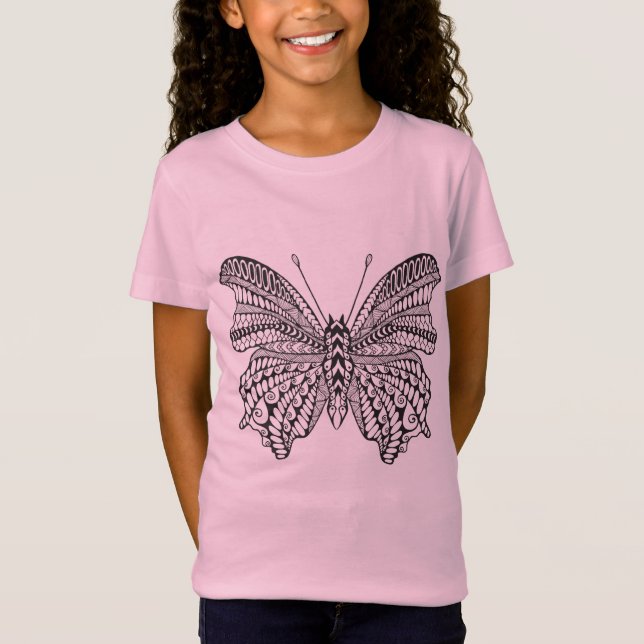 Inspirerad tropisk fjäril tee (Framsida)