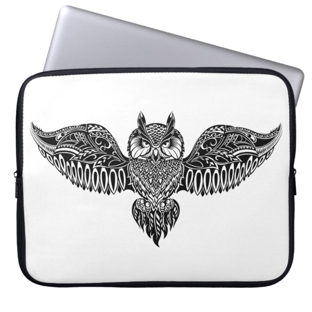 Inspirerad uggla laptop sleeve (Framsidan)