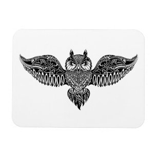 Inspirerad uggla magnet