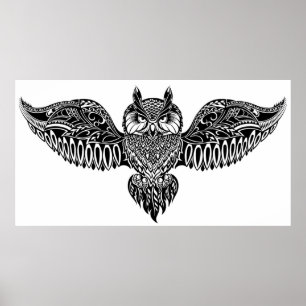 Inspirerad uggla poster